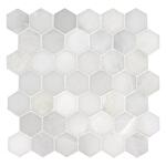 MSI Greecian White Hexagon 12 in. x 12 in. Polished Marble Mesh-Mounted Mosaic Floor and Wall Tile (0.98 sq. ft./Each) (SMOT-GRE-2HEXP)