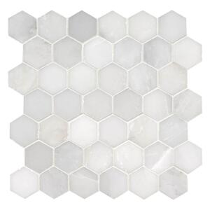 MSI Greecian White Hexagon 12 in. x 12 in. Polished Marble Mesh-Mounted Mosaic Floor and Wall Tile (0.98 sq. ft./Each) (SMOT-GRE-2HEXP)