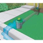 NDSPop-Up Drainage Emitter with Elbow for 4 in. Drain Pipes, Green Plastic (422G)