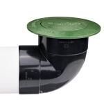 NDSPop-Up Drainage Emitter with Elbow for 4 in. Drain Pipes, Green Plastic (422G)