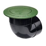 NDSPop-Up Drainage Emitter with Elbow for 4 in. Drain Pipes, Green Plastic (422G)