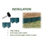 Vigoro Easy Landscape Edging, 2 ft. W x 0.25 in. L, Green Plastic (51034)