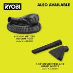 RYOBIONE+ 18V Cordless 1 Gal. Wet/Dry Vacuum (Tool Only) (PCL733B)