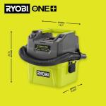 RYOBIONE+ 18V Cordless 1 Gal. Wet/Dry Vacuum (Tool Only) (PCL733B)