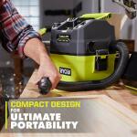 RYOBIONE+ 18V Cordless 1 Gal. Wet/Dry Vacuum (Tool Only) (PCL733B)