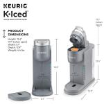 Keurig Gray Iced Coffee Maker with One Cup Serve and Iced Button (5000371871)