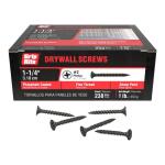 Grip-Rite#6 x 1-1/4 in. #2 Phillips Bugle Head Fine Thread Drywall Screws 1 lb. Box (114DWS1)