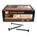 Grip-Rite#6 x 2 in. #2 Phillips Bugle Head Coarse Thread Sharp Point Drywall Screws 1 lb. Box (2CDWS1)