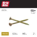 Grip-Rite#8 x 2 in. Star Drive Dual Flat Head Coarse Thread Construction Screws 5 lbs. Box (2GCS5)