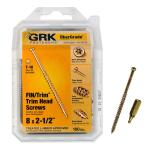 GRK Fasteners#8 x 2-1/2 in. Star Drive Trim Finishing Head Screw (100-per Pack) (119730)