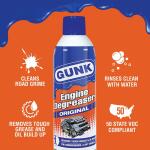 GUNK15 oz. Original Heavy-Duty Engine Degreaser and Cleaner Spray (EB1CA/6)