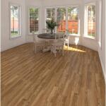 TrafficMasterKellum Valley Oak Gunstock Brown 7 mm T x 8 in. W Laminate Wood Flooring (24 sqft/case) (360731-22430)