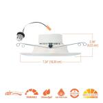 HALO5/6 in. 10.9-Watt RL Night Light Recessed LED Retrofit Module, 1000-Lumens, Selectable CCT, D2W (RLNL56109FSD2W1EWH)