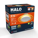 HALO5/6 in. 10.9-Watt RL Night Light Recessed LED Retrofit Module, 1000-Lumens, Selectable CCT, D2W (RLNL56109FSD2W1EWH)