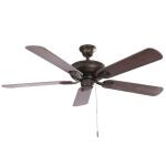 Hampton BayRothley II 52 in. Indoor LED Bronze Ceiling Fan with Light Kit, Downrod, Reversible Motor and Reversible Blades (52051)