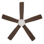 Hampton Bay Fanelee 54 in. White Color Changing LED Brushed Nickel Smart Ceiling Fan 52133