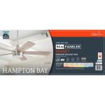 Hampton Bay Fanelee 54 in. White Color Changing LED Brushed Nickel Smart Ceiling Fan 52133