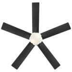 Hampton Bay52 in. Corwin Indoor/Outdoor Matte Black LED Ceiling Fan with Light Kit (56051)