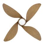 Hampton BayFernbrooke 52 in. Indoor/Outdoor Brown Oak Ceiling Fan with Adjustable White Integrated LED and Remote Control (59065)