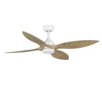 Hampton BayMelba 54 in. Indoor/Outdoor Matte White Ceiling Fan with Remote and White Color Changing Integrated LED (59068)