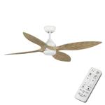 Hampton BayMelba 54 in. Indoor/Outdoor Matte White Ceiling Fan with Remote and White Color Changing Integrated LED (59068)