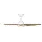 Hampton BayMelba 54 in. Indoor/Outdoor Matte White Ceiling Fan with Remote and White Color Changing Integrated LED (59068)