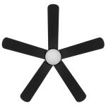 Hampton Bay Morland 52 in. Smart Indoor/Covered Outdoor Matte Black Ceiling Fan with Remote and Integrated LED