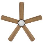 Hampton Bay Morland 52 in. Smart Indoor/Covered Outdoor Matte Black Ceiling Fan with Remote and Integrated LED