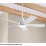 Hampton BayNevali 52 in. White Color Changing LED Indoor Matte White Ceiling Fan with Light and Remote Included (92394)