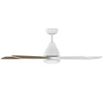 Hampton BayNevali 52 in. White Color Changing LED Indoor Matte White Ceiling Fan with Light and Remote Included (92394)