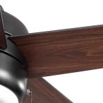 Hampton BayMena 44 in. LED Indoor/Outdoor Matte Black Ceiling Fan with Light Kit and Reversible Blades Included (92404)