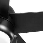 Hampton BayMena 44 in. LED Indoor/Outdoor Matte Black Ceiling Fan with Light Kit and Reversible Blades Included (92404)