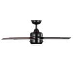 Hampton BayMena 44 in. LED Indoor/Outdoor Matte Black Ceiling Fan with Light Kit and Reversible Blades Included (92404)