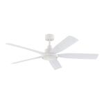 Hampton BayAmaia 56 in. Indoor/Outdoor Coastal Grade DC Motor Matte White Ceiling Fan with Adjustable White LED and Remote Included (N3251L-MWH)