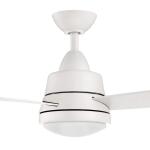 Hampton BayCaprice 52 in. Integrated LED Indoor Matte White Ceiling Fan with Light Kit and Remote Control (SW19151R MWH)