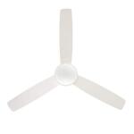 Hampton BayCaprice 52 in. Integrated LED Indoor Matte White Ceiling Fan with Light Kit and Remote Control (SW19151R MWH)