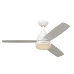 Hampton BayCaprice 52 in. Integrated LED Indoor Matte White Ceiling Fan with Light Kit and Remote Control (SW19151R MWH)