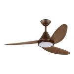 Hampton BayBrigo 48 in. Indoor/Outdoor Flat Bronze Modern Ceiling Fan witth Color Changing LED and Remote Control (SW23088 FB)