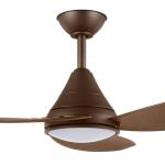 Hampton BayBrigo 48 in. Indoor/Outdoor Flat Bronze Modern Ceiling Fan witth Color Changing LED and Remote Control (SW23088 FB)