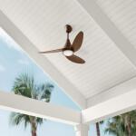 Hampton BayBrigo 48 in. Indoor/Outdoor Flat Bronze Modern Ceiling Fan witth Color Changing LED and Remote Control (SW23088 FB)