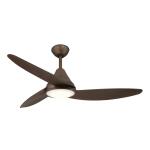 Hampton BayBrigo 48 in. Indoor/Outdoor Flat Bronze Modern Ceiling Fan witth Color Changing LED and Remote Control (SW23088 FB)