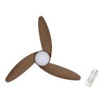 Hampton BayBrigo 48 in. Indoor/Outdoor Flat Bronze Modern Ceiling Fan witth Color Changing LED and Remote Control (SW23088 FB)