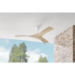 Hampton BayBlair 52 in. Indoor/Outdoor White Ceiling Fan with Natural and Warm White Blades (34776-HBUW)