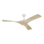 Hampton BayBlair 52 in. Indoor/Outdoor White Ceiling Fan with Natural and Warm White Blades (34776-HBUW)