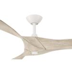 Hampton BayBlair 52 in. Indoor/Outdoor White Ceiling Fan with Natural and Warm White Blades (34776-HBUW)