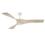 Hampton BayBlair 52 in. Indoor/Outdoor White Ceiling Fan with Natural and Warm White Blades (34776-HBUW)