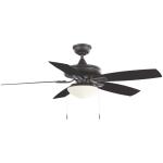 Hampton BayGazebo III 52 in. Indoor/Outdoor Wet Rated Natural Iron Ceiling Fan with LED Bulbs Included (YG836A-NI)