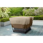 Hampton Bay35.25 in. L x 35.25 in. W x 18 in. H Beige Patio Square Fire Pit Cover (HB210115)