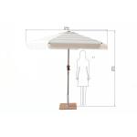 Hampton Bay 7.5 ft. Outdoor Patio Umbrella in Tan with Steel and Aluminum Market Crank and Tilt (UTS11502A-ST1)