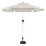 Hampton Bay 7.5 ft. Outdoor Patio Umbrella in Tan with Steel and Aluminum Market Crank and Tilt (UTS11502A-ST1)